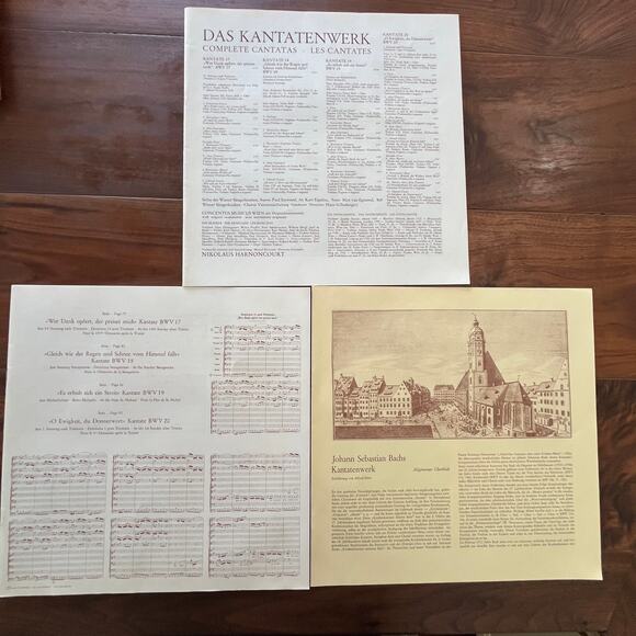J.S. Bach Das Kantatenwerk Complete Cantatas Vol 5 LP Box Set 1972 Telefunken - Picture 8 of 9